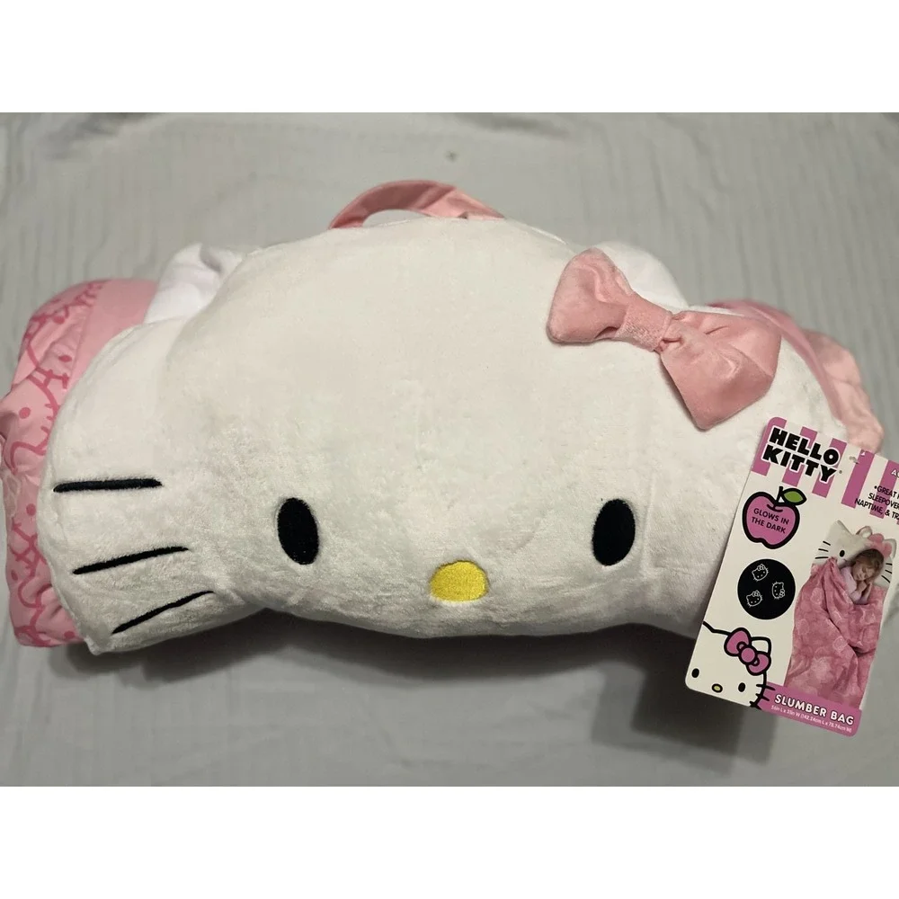 Hello Kitty Glow in the Dark Slumber Bag Pink NEW